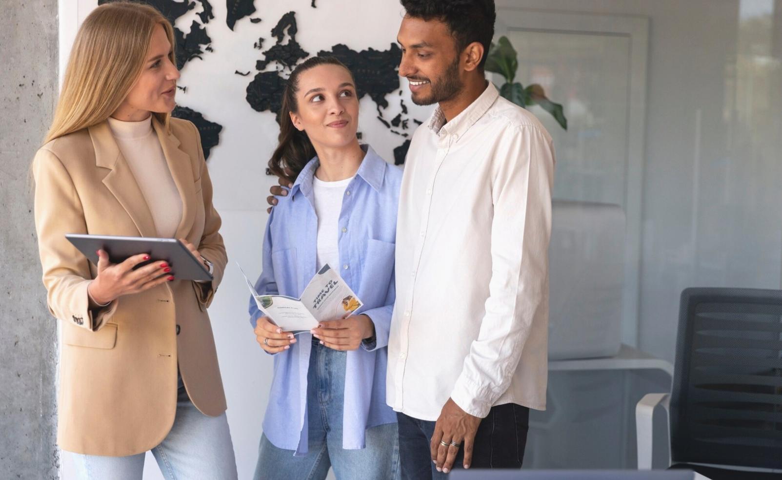 Professional workspace showing research materials and analysis tools
